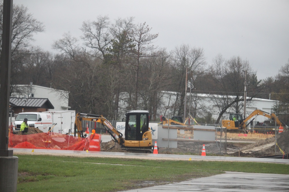 Collective Training Officers Quarters Project construction operations in May 2025 at Fort McCoy