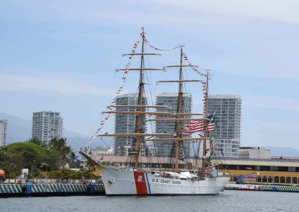 Coast Guard Barque Eagle visits Puerto Vallarta