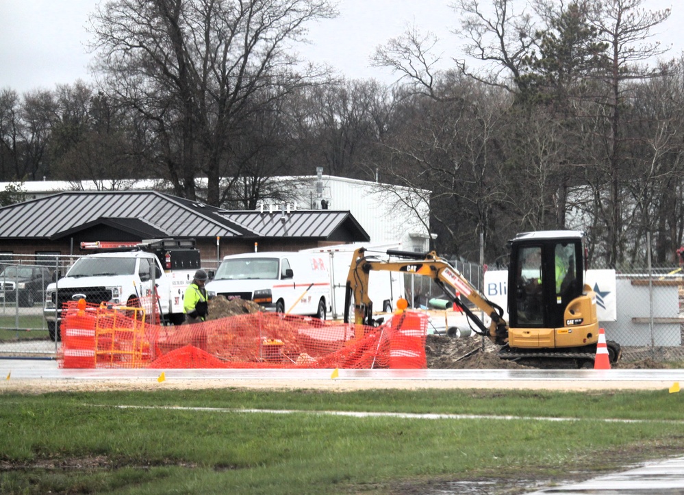 Collective Training Officers Quarters Project construction operations in May 2025 at Fort McCoy