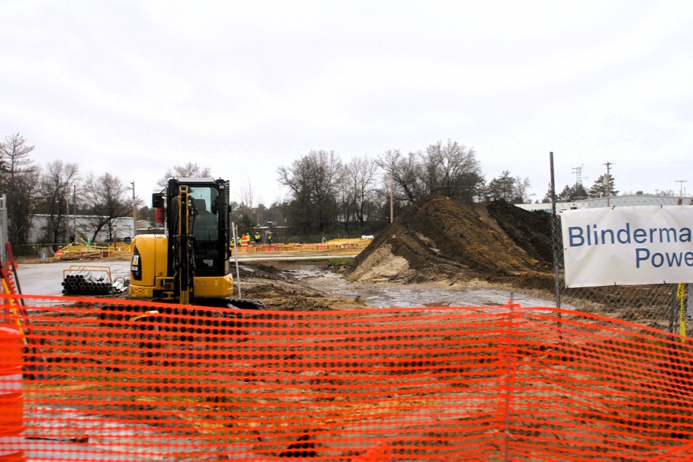 Collective Training Officers Quarters Project construction operations in May 2025 at Fort McCoy