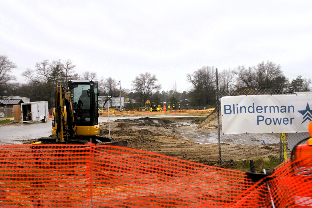 Collective Training Officers Quarters Project construction operations in May 2025 at Fort McCoy