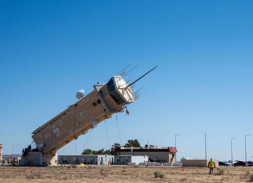 End of an era: USACE, Air Force remove aging tower at Plant 42