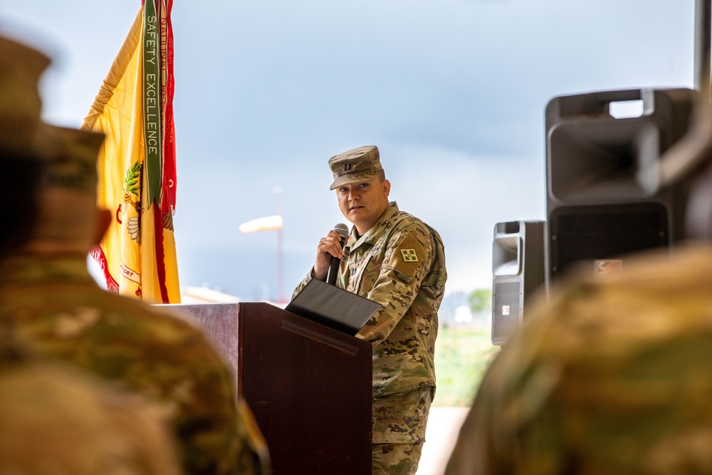 Alpha Company, 404th Aviation Support Battalion Holds Change of Command Ceremony