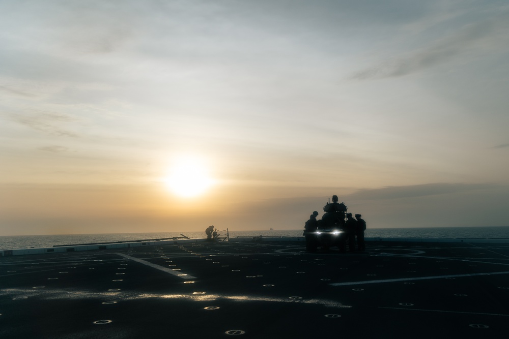22nd MEU LAAD Counter-UAS Aboard USS San Antonio