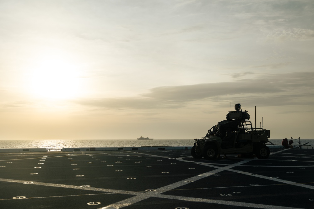 22nd MEU LAAD Counter-UAS Aboard USS San Antonio