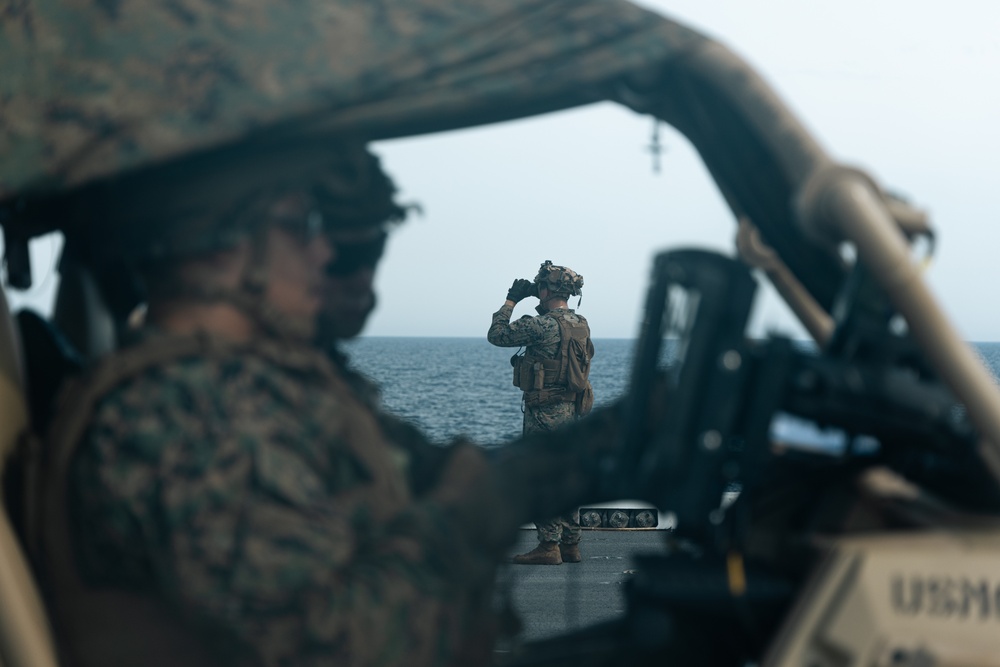 22nd MEU LAAD Counter-UAS Aboard USS San Antonio