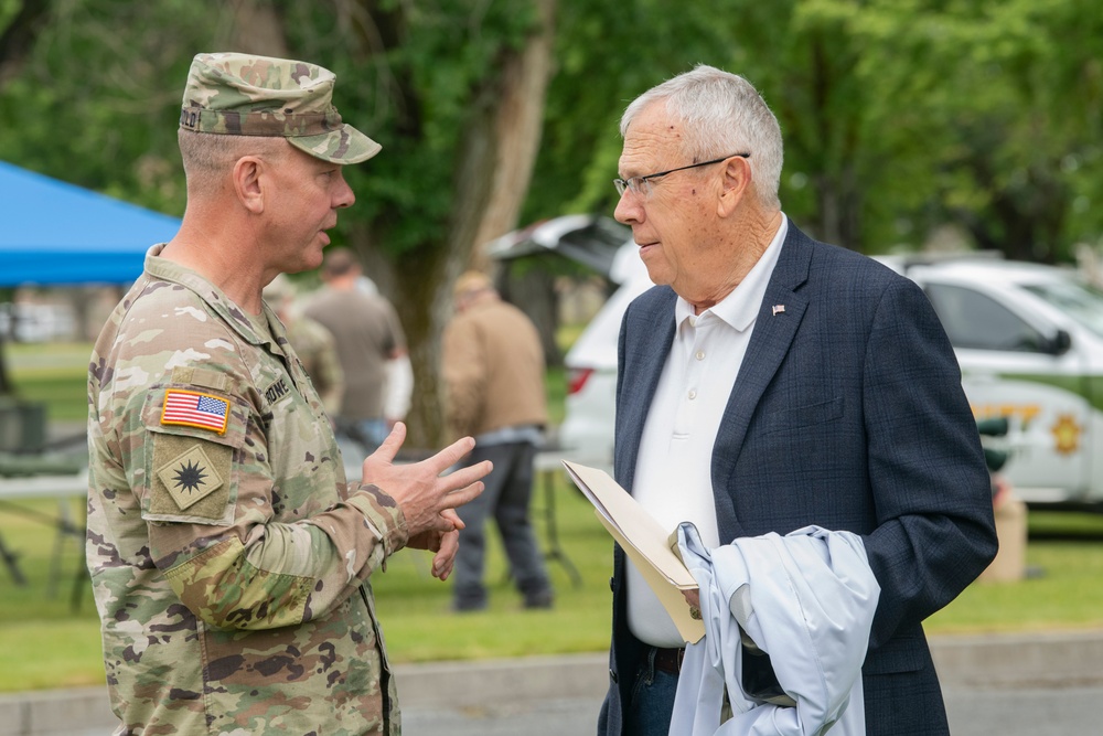 Armed Forces Day celebration at the Rees Training Center
