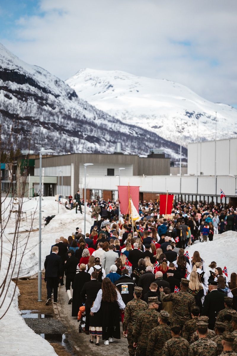 U.S. Marines participate in Norwegian Constitution Day Parade