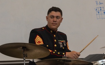 LAFW 25: 3rd MAW Band Visits Hawthorne High School