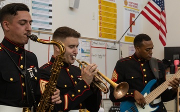 LAFW 25: 3rd MAW Band Visits Hawthorne High School
