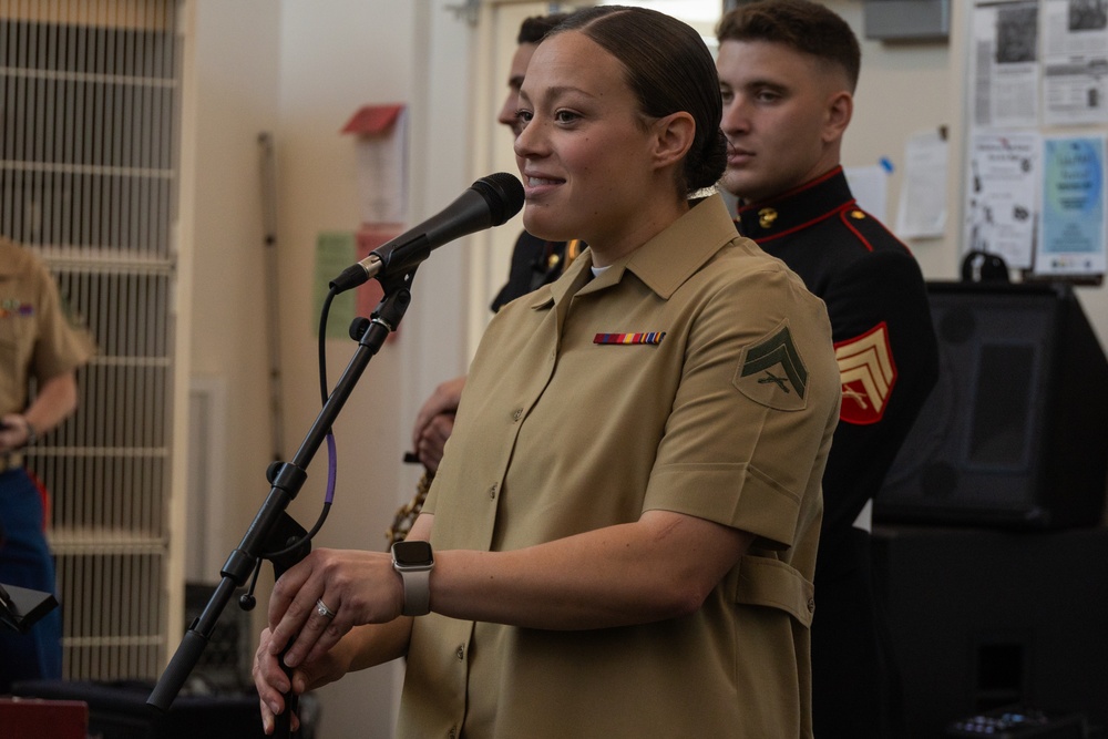 LAFW 25: 3rd MAW Band Visits Hawthorne High School