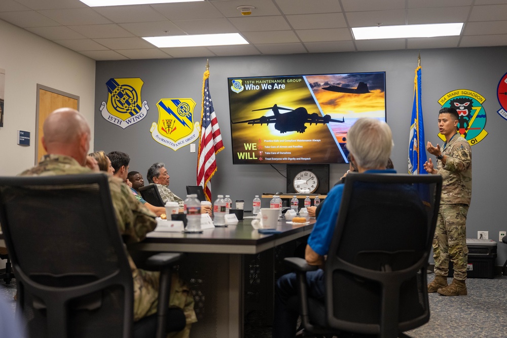 15th Maintenance Squadron honorary commanders’ tour