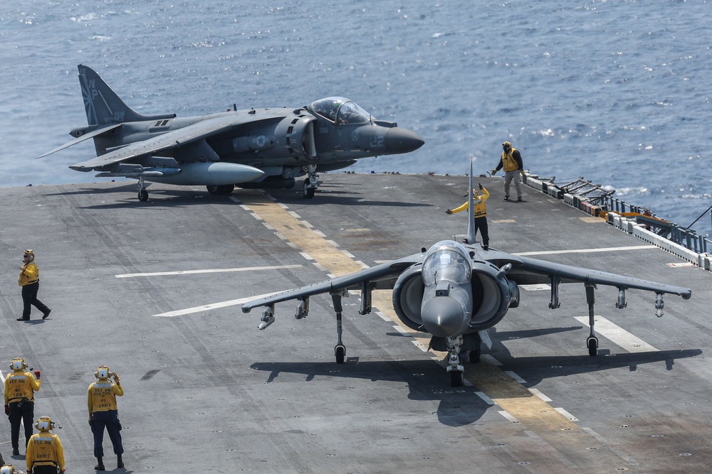 VMA 223 Conducts Flight Operations on USS Iwo Jima