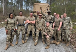 The 368th Engineer Battalion leads pipeline construction at Fort Barfoot