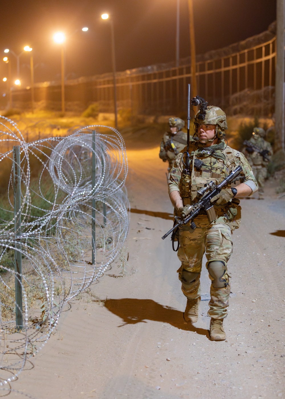 1-12 Infantry Regiment conducts patrol along the southern border