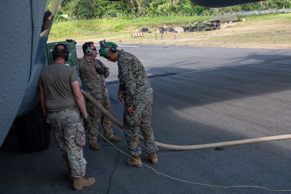 Balikatan 25: 129th Rescue Wing Utilizing FARP