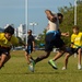 MRF-D 25.3: Marines play flag football with students at Darwin Middle School
