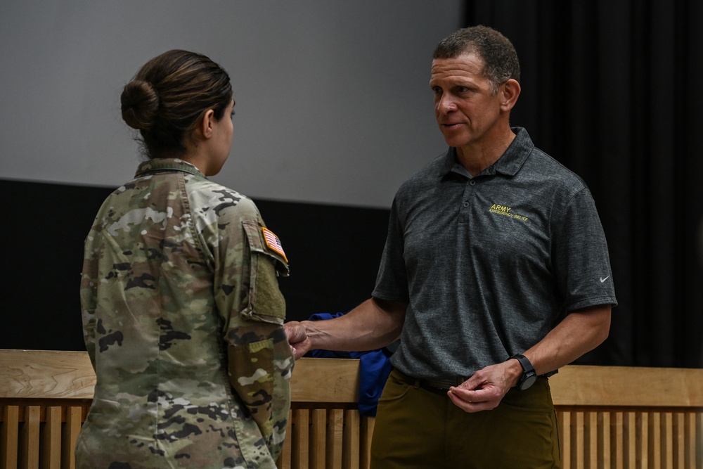 Army Emergency Relief CEO Michael A. Grinston Camp Casey Visit
