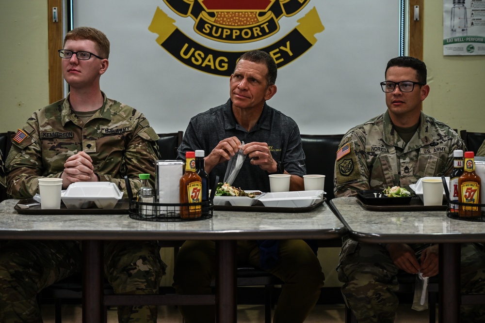 Army Emergency Relief CEO Michael A. Grinston Camp Casey Visit