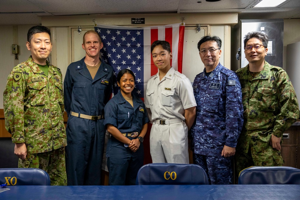 United States Naval Academy Exchange Student Tours USS Preble