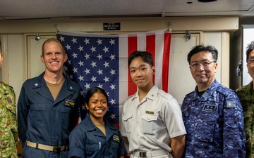 United States Naval Academy Exchange Student Tours USS Preble