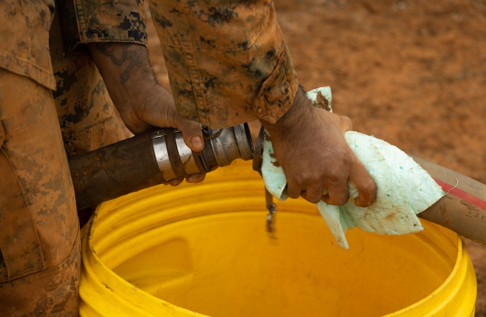 Marines Execute a Resupply and Water Purification Test
