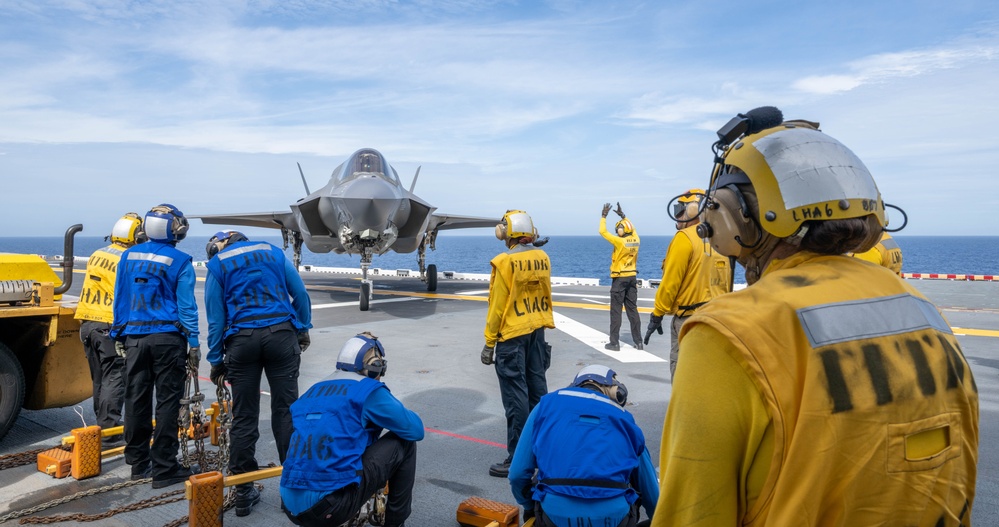 USS America (LHA 6) Conducts Flight Operations