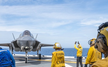 USS America (LHA 6) Conducts Flight Operations