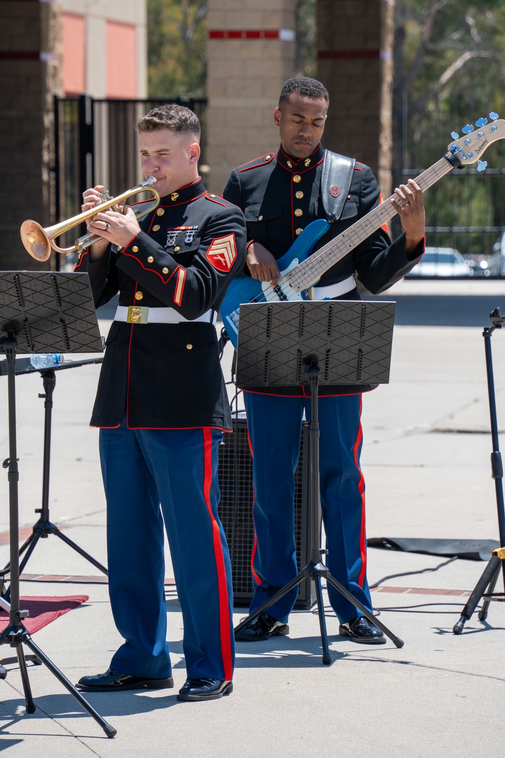 Los Angeles Fleet Week 2025: 3rd MAW Band Visits Brea Olinda High School