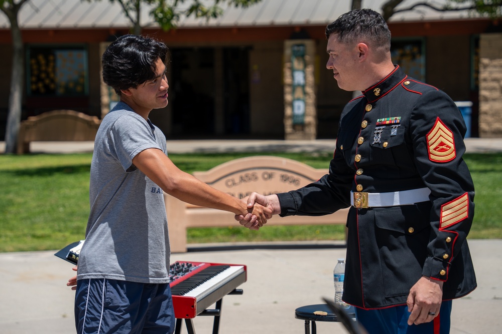 LAFW 25: 3rd MAW Band Visits Brea Olinda High School