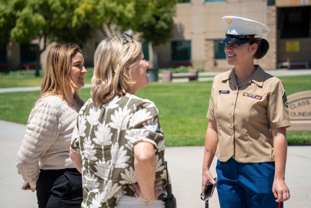 LAFW 25: 3rd MAW Band Visits Brea Olinda High School