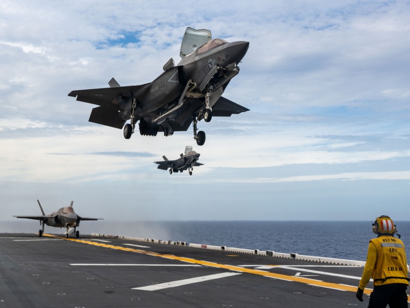 USS America (LHA 6) Conducts Flight Operations