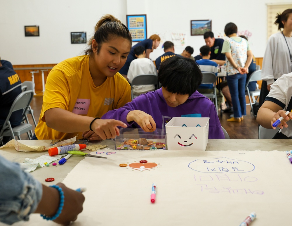 USS William P. Lawrence (DDG 110) Visits Kojedo Aikwangwons Facility for Adults and Children with Disabilities