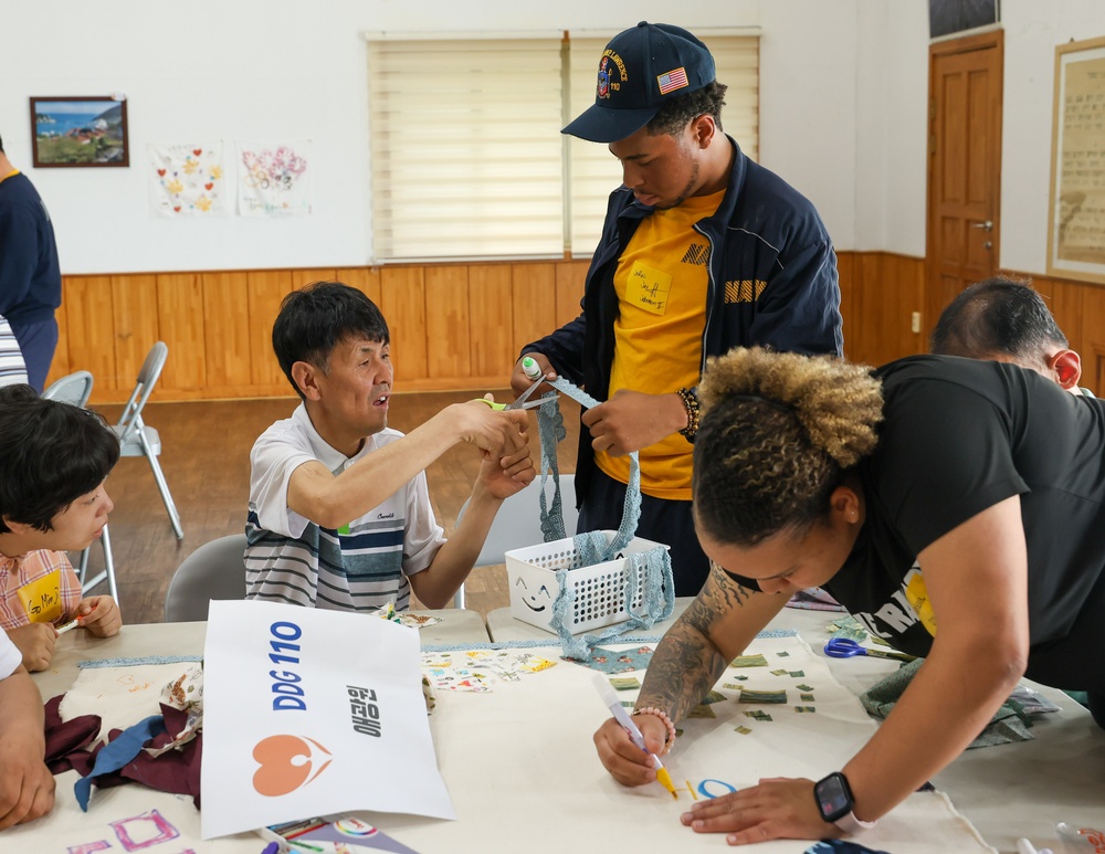 USS William P. Lawrence (DDG 110) Visits Kojedo Aikwangwons Facility for Adults and Children with Disabilities