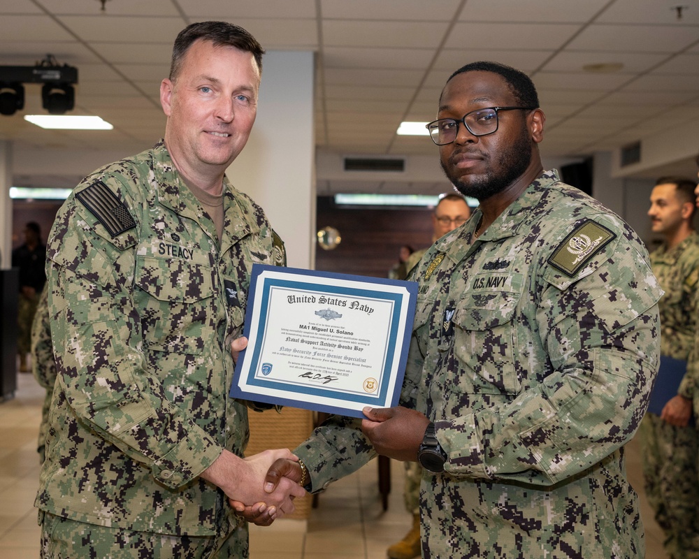 NSA Souda Bay Awards at Quarters April 2025