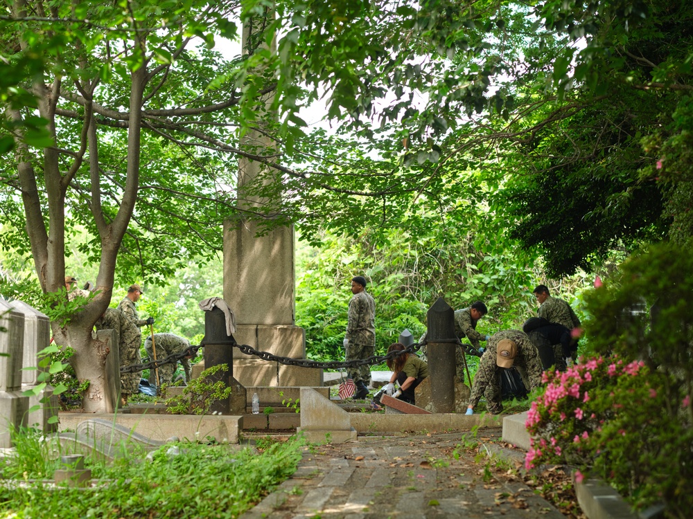 CFAY, NAVSUP FLC Yokosuka Clean Yokohama Foreign General Cemetery