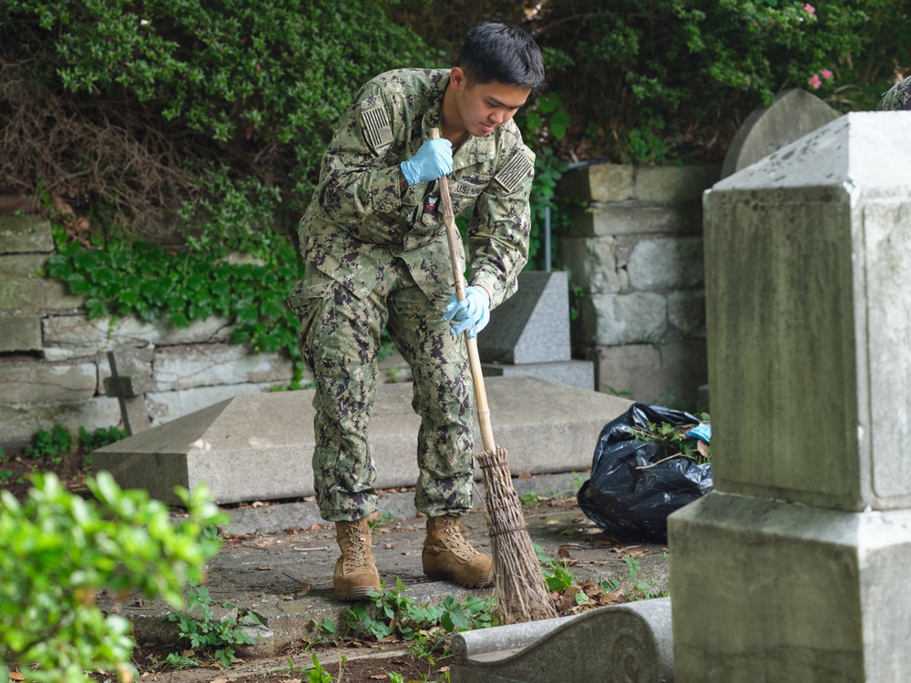 CFAY, NAVSUP FLC Yokosuka Clean Yokohama Foreign General Cemetery