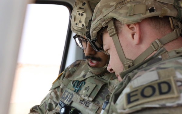 US ordnance teams utilize robots for explosives detection at African Lion 2025