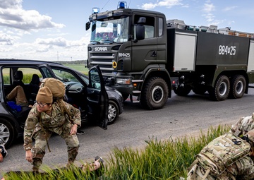 Polish, USAG Poland and V Corps Forces Sharpen Emergency Response