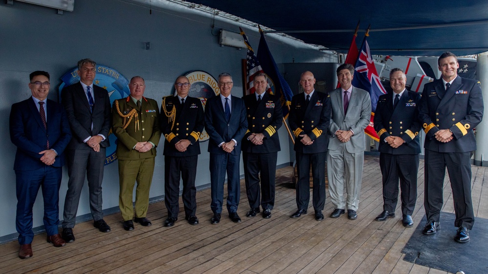 C7F Hosts Key Leader Engagement Aboard Blue Ridge
