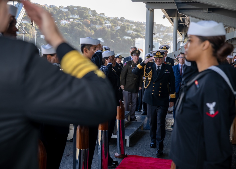 C7F Hosts Key Leader Engagement Aboard Blue Ridge