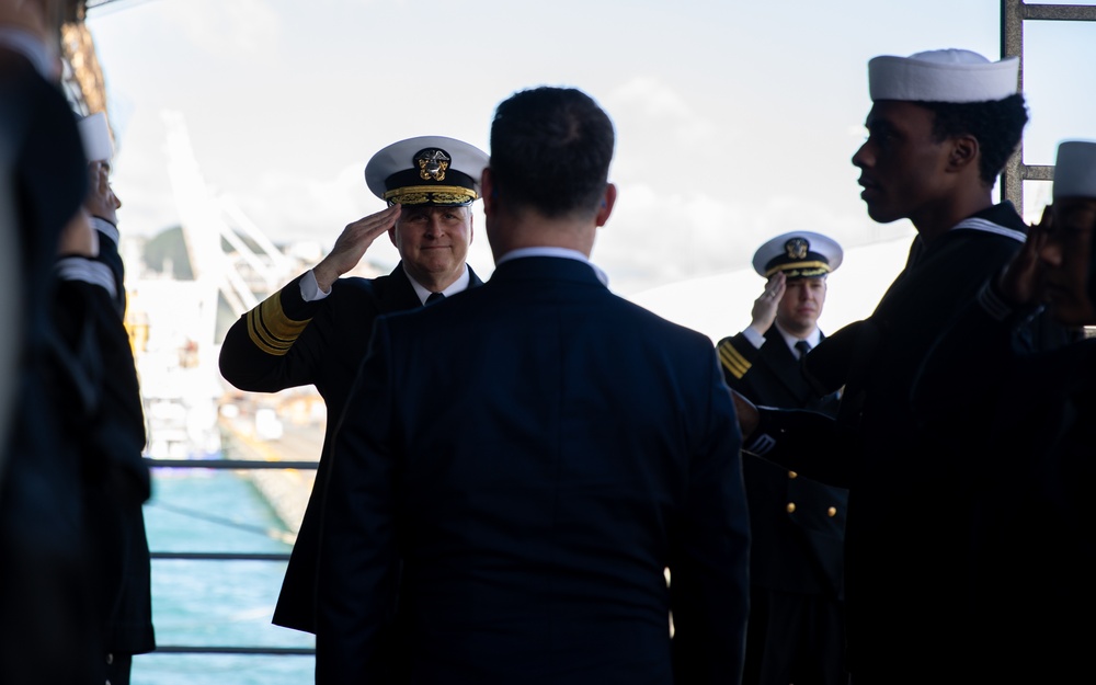 C7F Hosts Key Leader Engagement Aboard Blue Ridge