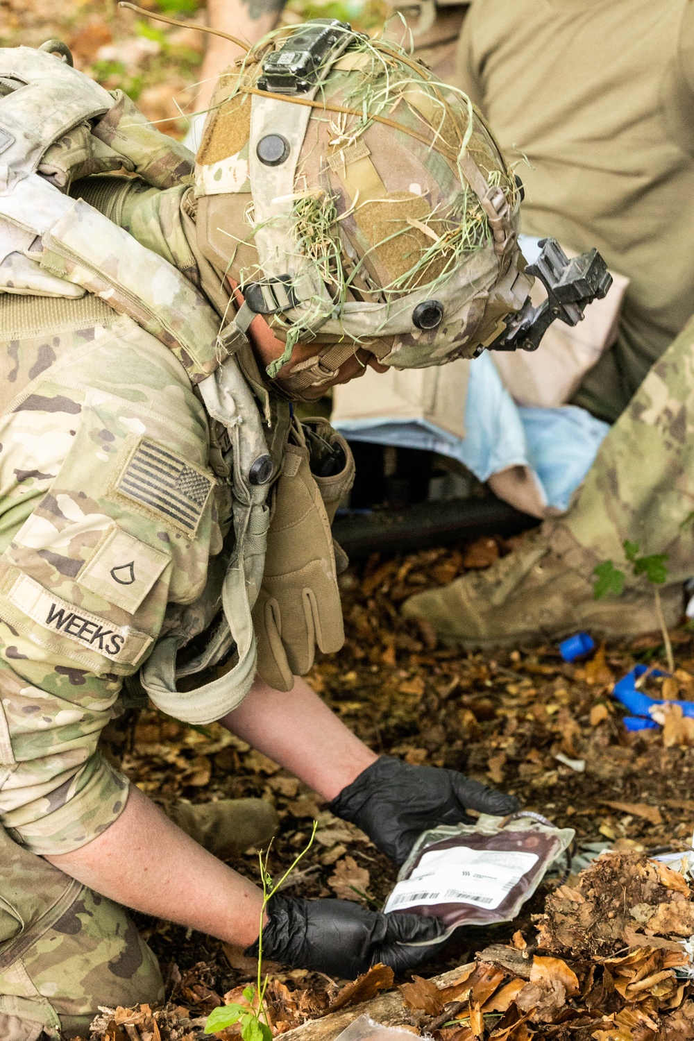 Army Conducts Blood Transfusion in Field During Exercise Combined Resolve 25-2