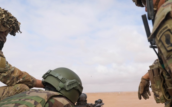 173rd Airborne teams with Morocco, conducts light machine gun training at African Lion 2025