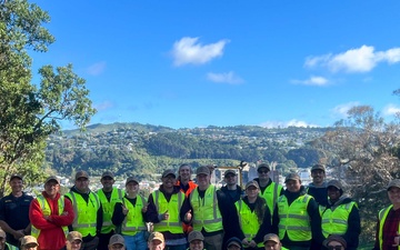 Blue Ridge departs Wellington, New Zealand following port visit