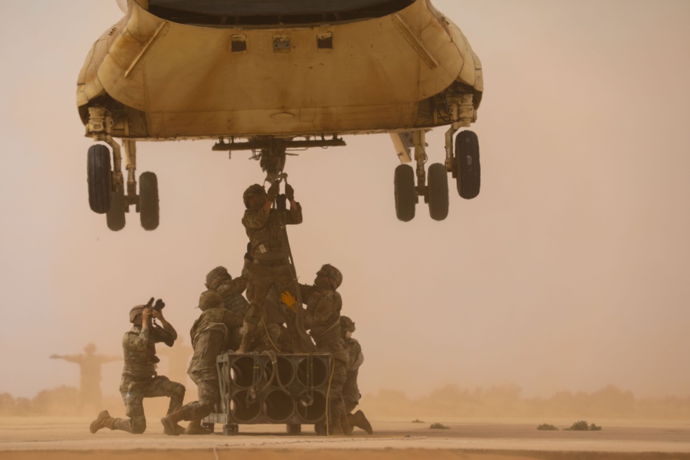 New Hampshire National Guard teams with Morocco for sling load training at African Lion 2025