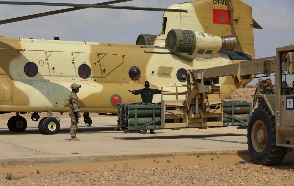New Hampshire National Guard teams with Morocco for sling load training at African Lion 2025