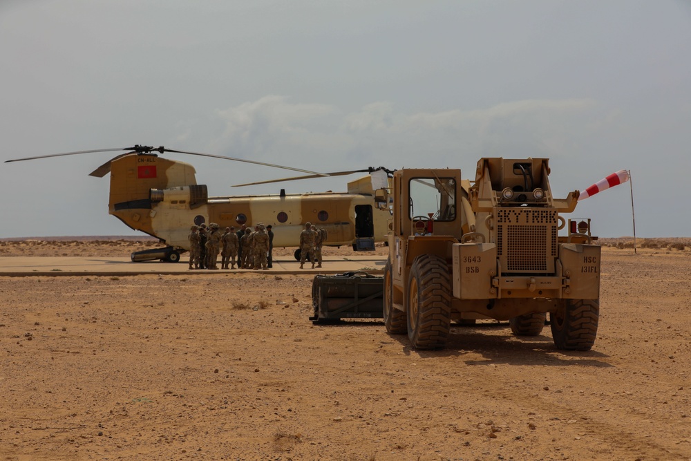 New Hampshire National Guard teams with Morocco for sling load training at African Lion 2025