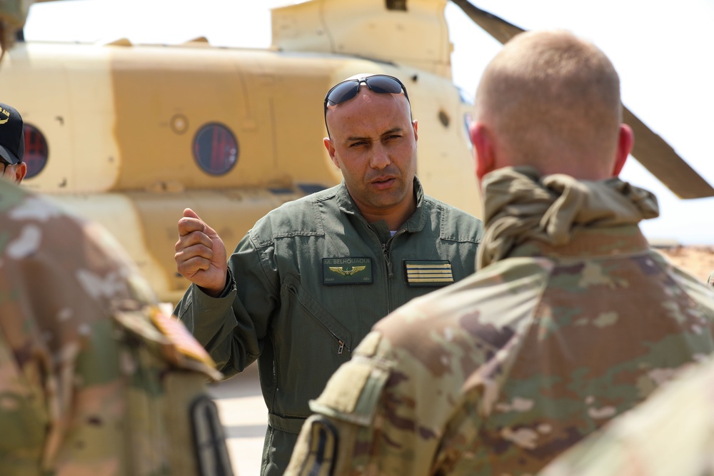 New Hampshire National Guard teams with Morocco for sling load training at African Lion 2025
