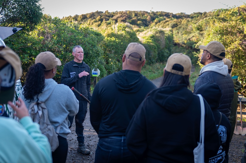 Blue Ridge Sailors Restore Bike Path in New Zealand